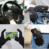 AliExpress NONE MuqiNush Winter Gloves for Men Women Thermal Windproof Water Resistant Keep Warm Touch Screen for Cycling Running Driving