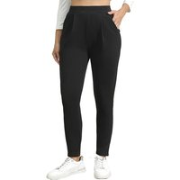 2026 Women’s Plus Size Black Elastic Slim Pants Commute Essential