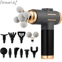 11 IN 1 Powerful Electric Massage Gun 99 Levels Adjustable High-Frequency Vibration Fascia Gun for Sports Recovery Body Massage
