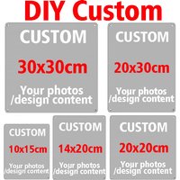Custom Metal Tin Signs Retro Plaque Home Decor Iron Wall Art Poster Personalized Text Plates Street Sign 20x30cm/20x20cm/30x30cm