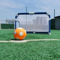 Foldable Football Goals Aluminum Alloy Outdoors Football Goals Sturdy Durable Footballs Goal Professional Soccer Field Supplies