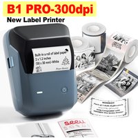 300dpi Portable Niimbot B1 PRO Wireless Label Printer Adhesive Sticker Labeling Machine DIY 20-50mm Labels Maker for Office Home