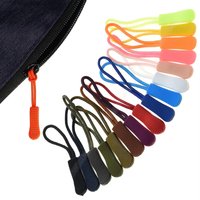 10/20Pcs Zipper Pull Puller End Fit Rope Tag Replacement Zipper Pulls Cord Extender For Luggage Purses Travel Bag