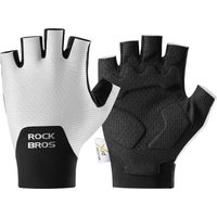 AliExpress ROCKBROS Summer Cycling Short Finger Gloves Lightweight Elastic Breathable Mesh Gloves XRD Soft Palm Cushion Cycling Half Gloves