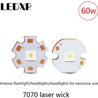 7070 flat white laser bead circular three ampere chip 60W white light warm white light LED high-power 3V lamp copper plate