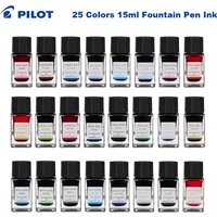 Pilot 25 Colors 15ml Fountain Pens Ink Chinese ink Glass Bottled Writing Calligraphy ink Office School Supplies Stationery
