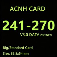 ACNH Card NFC Low Power Induction Cards 241-270 Fashion Art Design Portable Handheld Gaming Gadgets 85.5x54mm