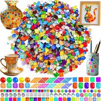 Colorful Bulk Crystal Mosaic Pieces Art Diy Glass Mosaic Tile Craft DIY Ceramic Mosaic Glass Tiles Art Hobbies Craft Material
