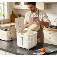 Home 1PCS Thickened Sealed Rice Bucket Moisture Insect Proof Grain Storage Box 5/10KG Household Food Container
