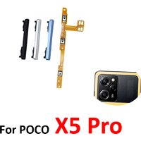 For Xiaomi Poco Pocophone X5 Pro New Volume Button Up Down Side Key Internal On Off Power Control Flex Cable Repair Parts