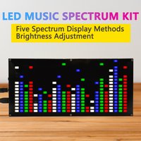 24 * 16 Dot Matrix LED Music Spectrum Kit Rhythm Flashlight Single Chip Chip Assembly Fun Manufacturing Loose Parts