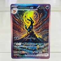 Pokemon Umbreon ex English DIY Card with Holographic Texture, Perfect Condition Premium Anime Collection Card