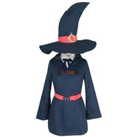 Anime Womens Costume Atsuko Akko Kagari cosplay Little Witch Academia Outfit Halloween Christmas Outfit Cloak Maid Dress