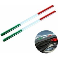 2pcs THIN Italy Flag Sticker Badge Emblem Decoration for Italian Car Bike Motorcycle