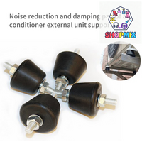 4pcs Anti Vibration Rubber Mount Damper Shock Pad Cushion For Air Conditioning