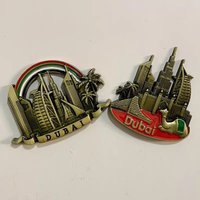 Dubai 3D Fridge Magnets Ornament Metal Refrigerator Magnets Sticker Tourism Souvenirs Collection Gift Home Decoration
