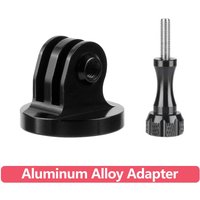 Aluminum Alloy Adapter Tripod Metal Mount For GoPro Hero 13 12 11 10 9 8 SJCAM AKASO Insta360 DJI Osmo Action 6 5 4 Nano Camera