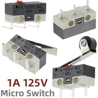 20Pcs 3 Pins Limit Switch SPDT Mouse Button Tact Switch 1A 125V Micro Switch for 3D Printer Parts Mouse Roller