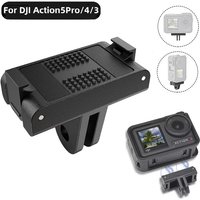 Magnetic Two Claw Adapter 1/4 Thread For DJI Action 4 3 Universal Port For Osmo Action 5 Pro Camera Magnet Base Mount Accessory