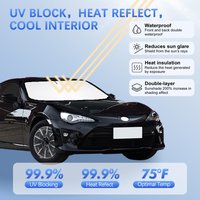 Portable Parasol For TOYOTA 86 AE86 GT86 FT86 Windshield Sunshade Foldable Sun Shade Front Window Cover for UV Ray Block Heat