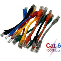 Short RJ 45 Ethernet Cat6 Network Cable Cord 15cm Twisted Pair Patch Cord Internet UTP Cat6 Lan for Laptop Router PC Computer