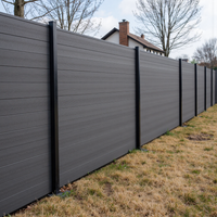 Cheap WPC Privacy Fence 6ft H X 8ft Modern Easily Installed Anti-UV Eco-Friendly Durable Waterproof Aluminum Panels