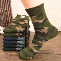 Man's Camouflage Mid Tube Socks All Season Casual Socks Suitable Outdoor Wear Comfortable Breathable Casual Sock 3/6 Pairs