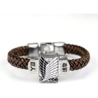 Anime Attack on Titan Bracelet Trend Personality Bracelet Men's and Women's Bracelet Hip Hop Style Unisex Party Accessories