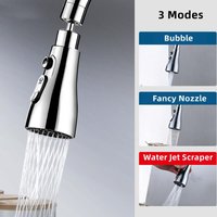 Grattoir à jet d'eau 360 ° Robinet d'évier de cuisine gastronomique, robinetterie avec buse de robinet d'eau, cuisine salle de bains, accessoires innovants pour la maison
