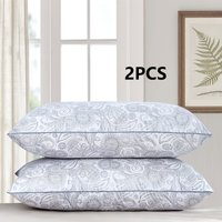 2pc high quality brushed texture patterned sleep pillow, star rated hotel grade patterned pillow core classical patterned pillow