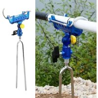 Self-Locking Fishing Rod Holder - Thickened ABS Ground Insert Stand, Adjustable Fishing Rod Support for Bank Fishing Gear
