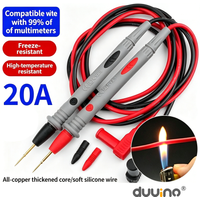20A 1000V Multimeter Test Heads Needle Pin Digital Multi Meter Head Wire Pen Cable Kit Multimeter Voltmeter PVC Tester Kit