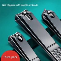 3 Pieces Nail Scissors Single Set of German Craft Nail Scissors Set Thick Nail Clippers Diagonal Flat Mouth Size Household