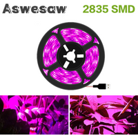 DC 5V USB LED Grow Light Full Spectrum 1-5m Plant Light Grow LED Strip Phyto Lamp for Vegetable Flower Seedling Grow Tent Box