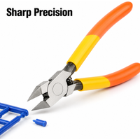 Carbon Steel Precision Diagonal Cutter Pliers Sharp Flush Nipper for Model Assembly Electronics Craft Wire Cutting Home Tool