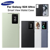 Oryginalne etui Samsung Smart View Wallet EF-ZS928 do Galaxy S24 Ultra z przegródką na karty i okienkiem do podglądu, etui S-View Flip