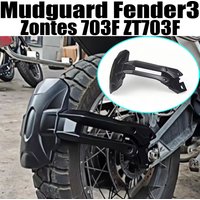 For Zontes 703F ZT703F Motorcycle Accessories Black Guard Fender Protector Cover Rear Wheel Hugger Mudguard Fender Mudflap Splas
