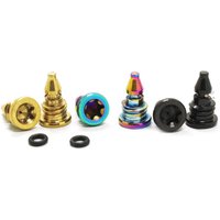 2 Pcs Bicycle Bleed Screws With O-Ring For EBT Bike Alloy Bolts Bicycle Brake Oil Tank Oil Hole Screw Rainbow Bike Parts