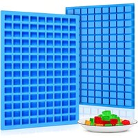 126 Grid Ice Cube Silicone Mold for Making Square Candies-Ideal for Hard Candy,Chocolate,Gummies,Caramel,Ganache,And Ice Cubes