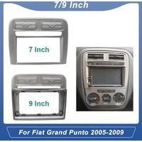 7/9 Inch 2 Din Car Radio Bezel Mask Fascia Fit for Fiat Grand Punto 2005-2009 Dash Mounting Installation Trim Frame Stereo Kit