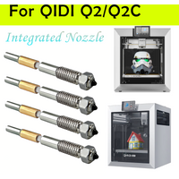 For QiDi Q2/Q2C Bimetallic Nozzle With Ceramic Insulation Integrated Design Quick Removal Integration Nozzles For QIDI Q2 Combo