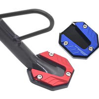 Aluminum Alloy Motorcycle Bike Kickstand Extender Foot Side Stand Scooter Motorbike Accessories Extension Foot Pad Support Plate