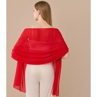 Elegant Chiffon Chiffon Shawl Long Lightweight Fabric Wedding Party Shawl Bridesmaid Shawl Wedding Ceremony
