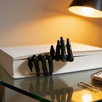 Creepy 3D Demon Hand Bookmark Gothic Horror Skeleton Claw Page Marker Spooky Halloween Book Accessory Gift for Readers