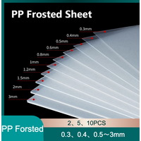 PP Frosted Translucent Plastic Sheet, Polypropylene Board for DIY Model, Craft, Cutting, Material, 100x200mm~297x420mm