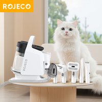 ROJECO Pet Multifunction Grooming Vacuum Kit 5-IN-1 Portable Household Vacuum Cleaner For Pet Cat Dog Hair Vacuum Groomer Kit