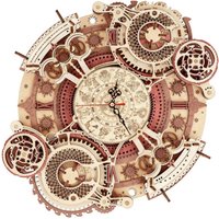 Robotime Wanduhr 3D Holzpuzzle Holzset Mechanische Bausätze Holzpuzzle Spiel Kinder Geschenk Bestes Weihnachtsgeschenk