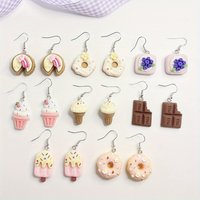 Ice Cream Cake Earrings - Cute Instagram Style with Realistic Design, Fun Creative Accessories for Women