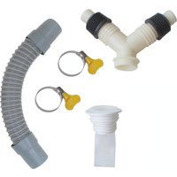 Washing Machine hose outlet inlet adapter pipe connector basin drain tee joint Splitter Connector Drainage Hose Coupling