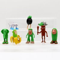 8PCS Novelty Tung Tung Tung Sahur Tralalero Tralala Brr Brr Patapim Lirili Larila Brain Rot Figures Ornaments Toy Desktop Decor